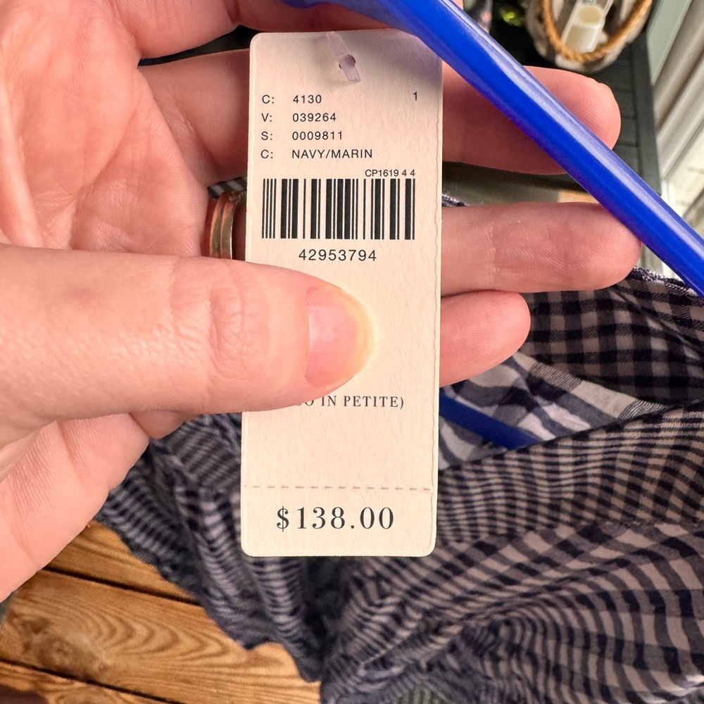 ANTHROPOLOGIE Gingham Short Sleeve Dress - Picture 5 of 12